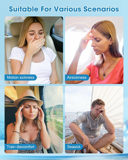 MQXUNMI 晕车贴，28片装不瞌睡晕船贴，适用于晕车、晕机和旅行，快速见效，长达72小时