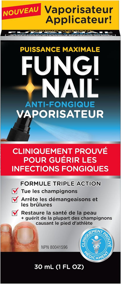 Fungi-Nail 抗真菌喷雾，可杀死导致灰指甲和足癣的真菌，十一烯酸含量 25%，经临床验证可治愈真菌感染，30 毫升