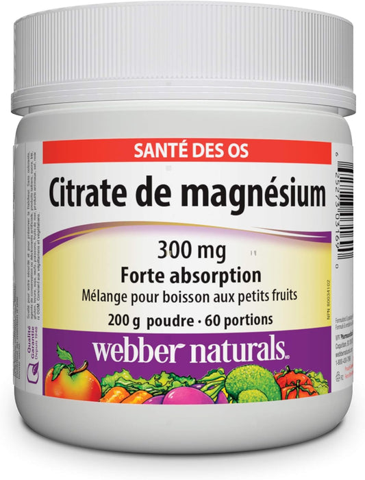 Webber Naturals Magnesium Citrate Powder