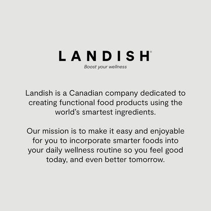 Landish 海洋膠原蛋白美容混合肽粉 - 野生海洋膠原蛋白、透明質酸、生物素、海水鎂和維生素 C - 皮膚、頭髮和指甲支持 - 可飲用的護膚品 - 快速溶解 - 加拿大製造 - 3…