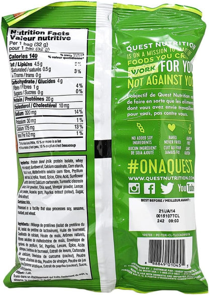 Quest Nutrition Tortilla Style Protein Chips, Chili Lime, 32 Grams (Pack of 1)