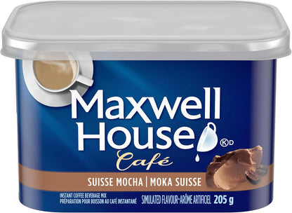 麦斯威尔瑞士摩卡速溶咖啡饮料粉，205克罐装