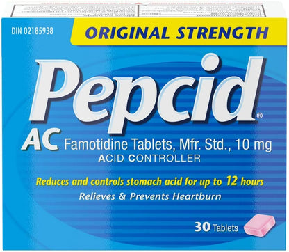 Pepcid AC 原味强效抑酸片，30 片装，Pepcid 出品