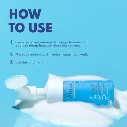 Alma K Pore Cleansing Foaming Mousse - Gentle Face Cleanser for Women - Hydrating Facial Cleanser with Salicylic Acid - Face Wash for Women - 3.7 Fl oz