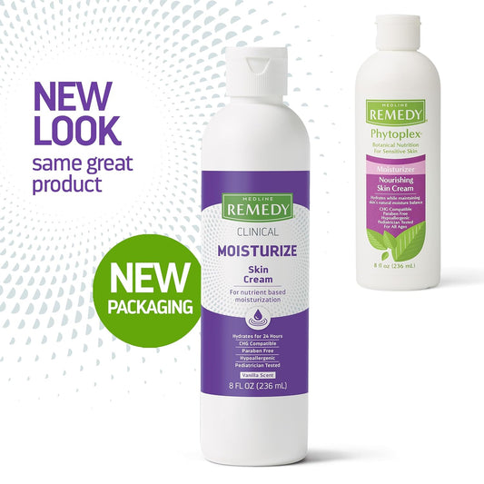 Medline MSC092408 Remedy Phytoplex 滋养护肤霜，8 盎司，白色（24 瓶装）