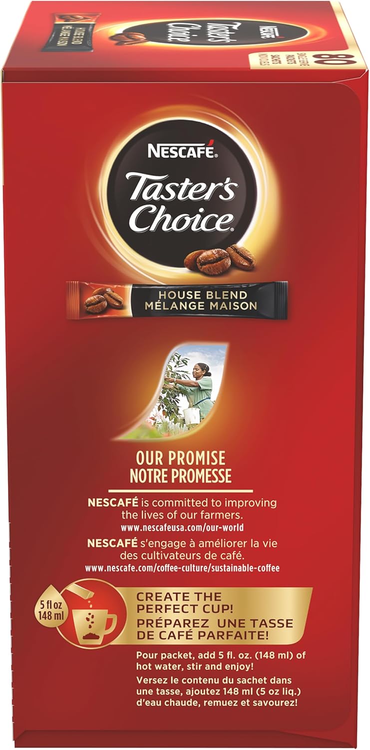 雀巢咖啡，Taster's Choice 原味条装，80 支装，4.79 盎司