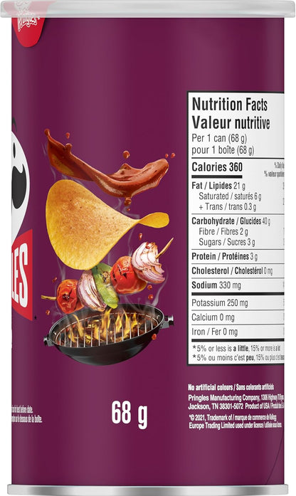 Pringles® BBQ 口味薯片 68 克 x 12 片（12 片）