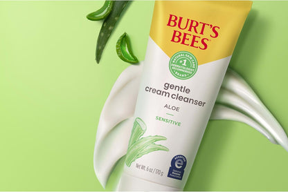 Burt's Bees 敏感肌專用潔面乳，含棉萃取物，98.9% 天然成分，由皮膚科醫師研發，170 克，潔面乳