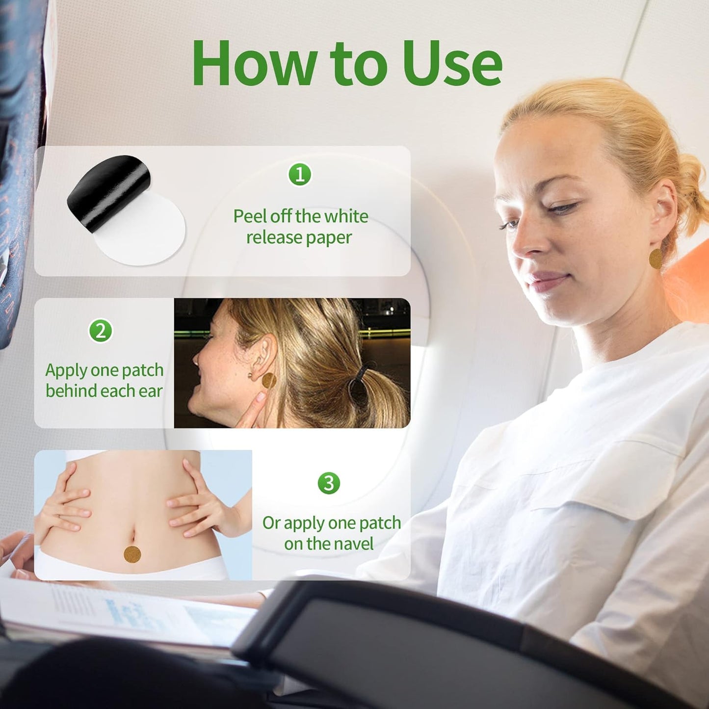 ifory 晕车贴，20 片装，防水不瞌睡，旅行必备，成人儿童适用