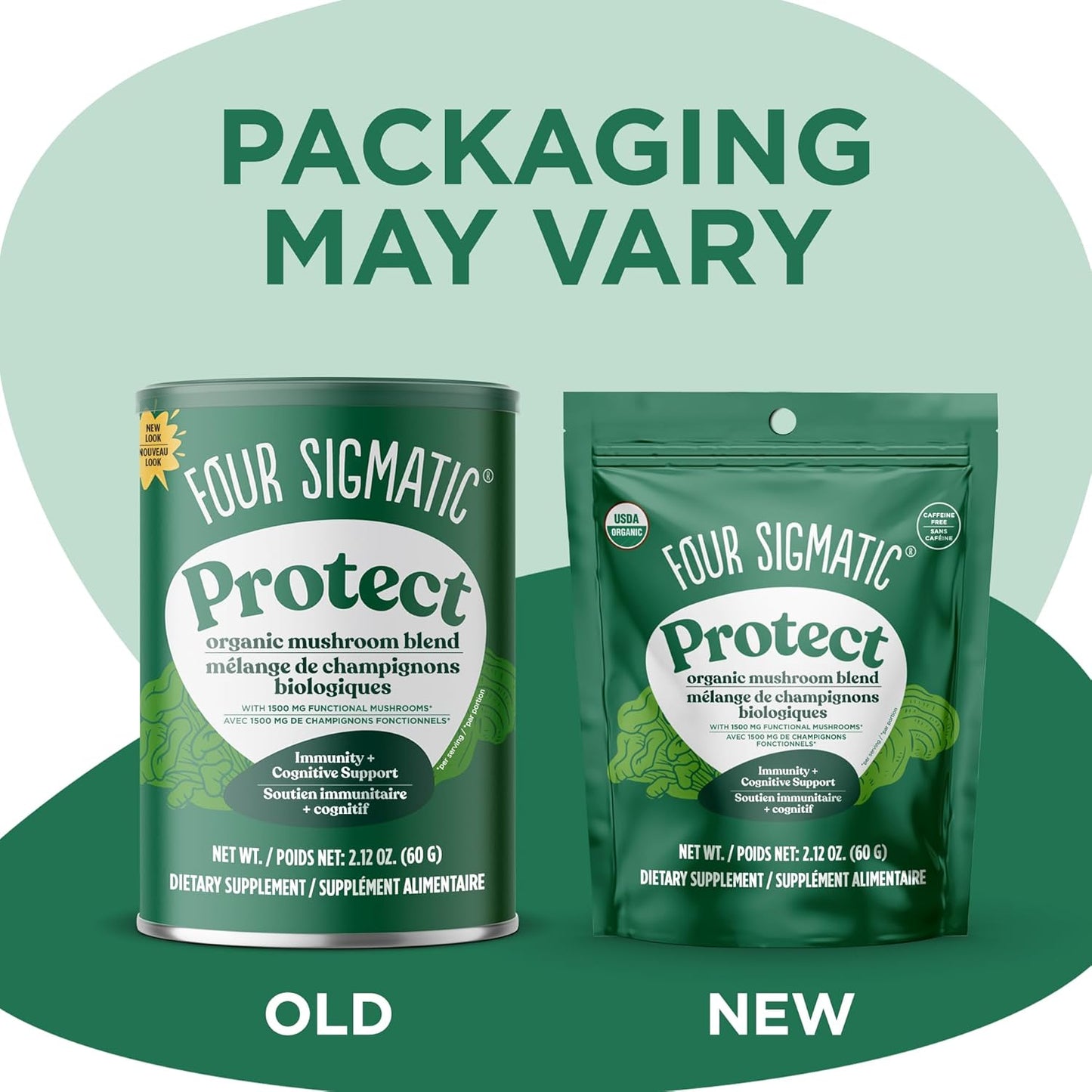Four Sigmatic Mushroom Blend Defend Mix | Organic Mushroom Powder Complex with Lion’s Mane, Cordyceps, Chaga, Reishi and More | Natural Immune Support Supplement | Vegan, Gluten-Free | 30 Servings