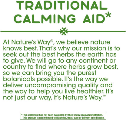 Nature's Way 优质洋甘菊花胶囊 - 草本消化支持 - 非转基因，不含常见过敏原，100 粒素食胶囊