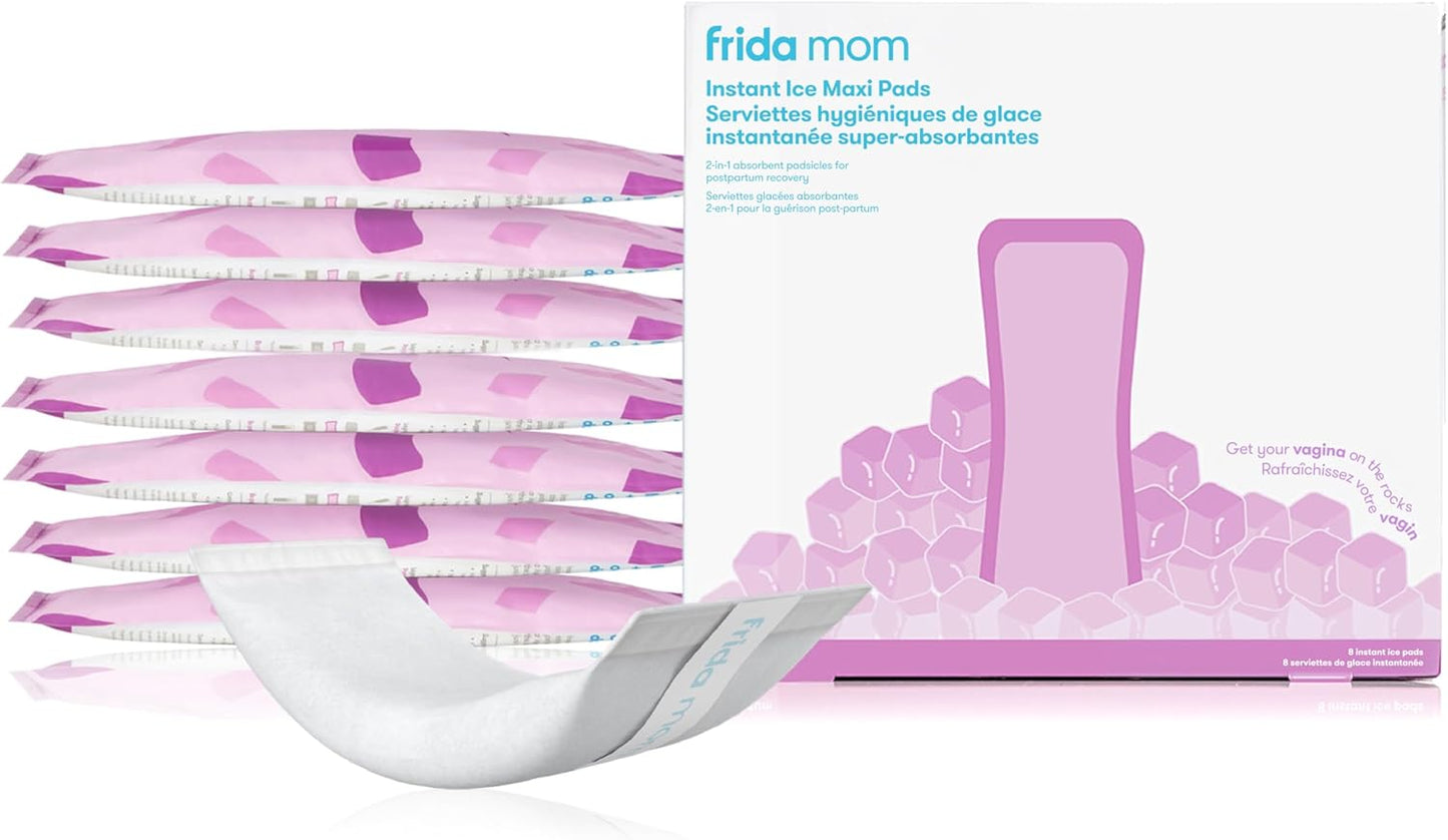 Frida Mom 二合一产后卫生巾，吸水会阴冰垫，速效冷疗包和产妇卫生巾合一，8 片
