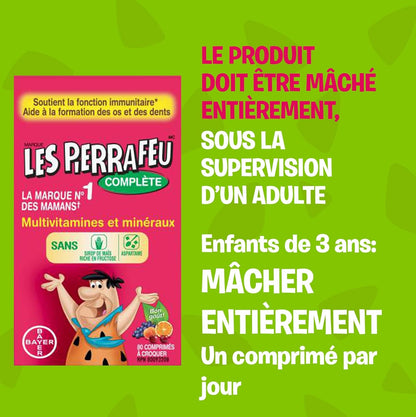 FLINTSTONES Complete Chewable Multivitamin for Kids, Aspartame-Free, with Vitamin A, C6, B12, C, D, e, & Calcium 80 count