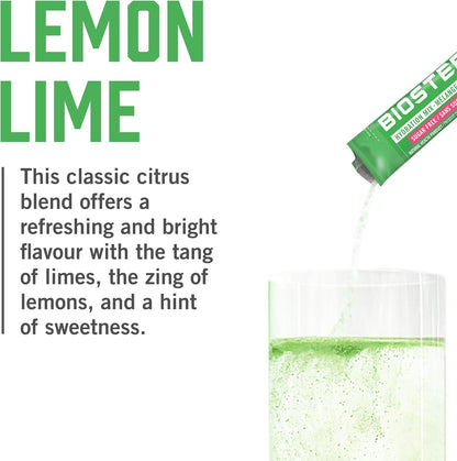 BioSteel 补水混合物，加拿大制造 - 美味补水，零糖，不含人工香料或防腐剂，柠檬青柠口味，24 个独立包装