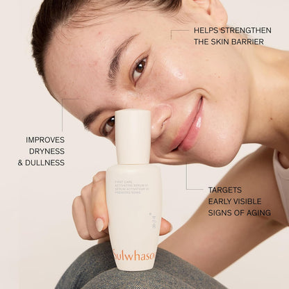 Sulwhasoo 至臻護理活膚精華液 - 肌膚屏障強化抗衰老面部精華液，明顯豐盈和保濕，減少明顯細紋和皺紋，維生素 C，韓國護膚品 - 2.02 液體盎司