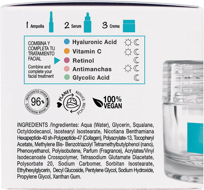 Babaria 胶原蛋白素食面霜 - 抗衰老面霜 - 保湿面霜 - 植物基面部保湿霜，焕活肌肤 - 1.7 盎司