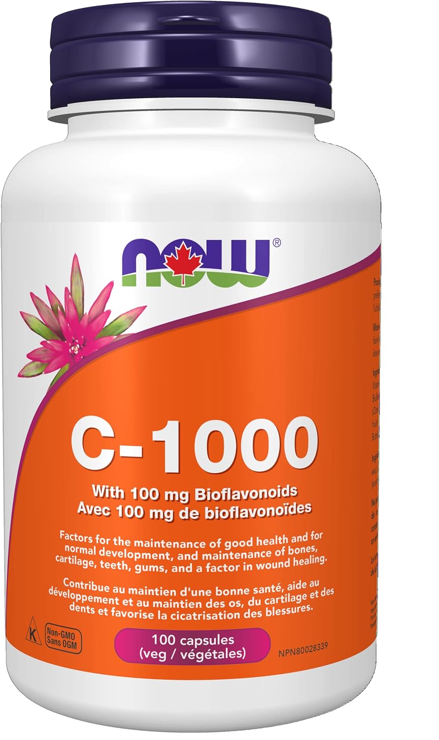 Now Foods 维生素 D-3 1,000 IU 和 K2 45 微克 120 粒胶囊和 C-1000，含 100 毫克生物类黄酮 100 粒胶囊