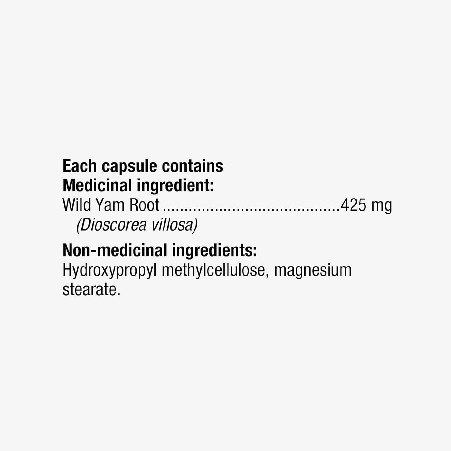Nature's Way Wild Yam Root Capsules - Relieve Abdominal and Menstrual Pain Relief – Women’s Health - Premium Herbal Supplement - Non-GMO - 100 Vegetarian Capsules