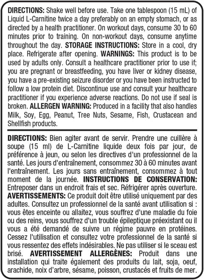 ALLMAX Nutrition - 左旋肉鹼液體 + 維生素 B5 - 藍莓莓 - 473 毫升