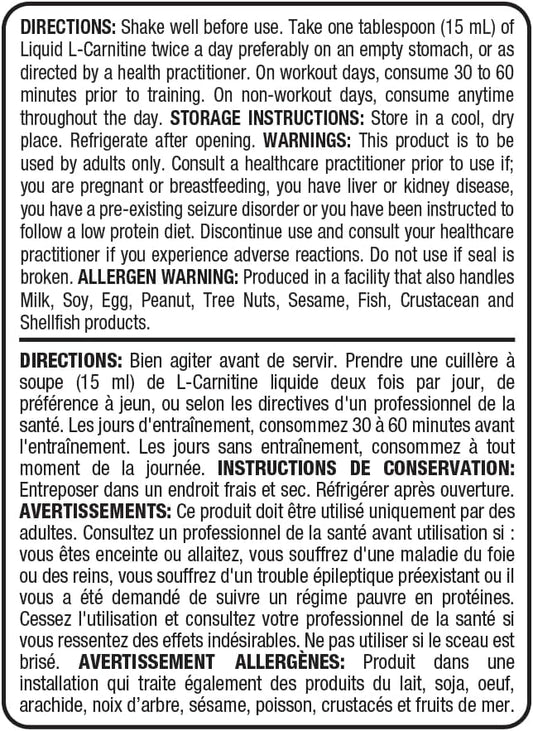 ALLMAX Nutrition - 左旋肉鹼液體 + 維生素 B5 - 藍莓莓 - 473 毫升