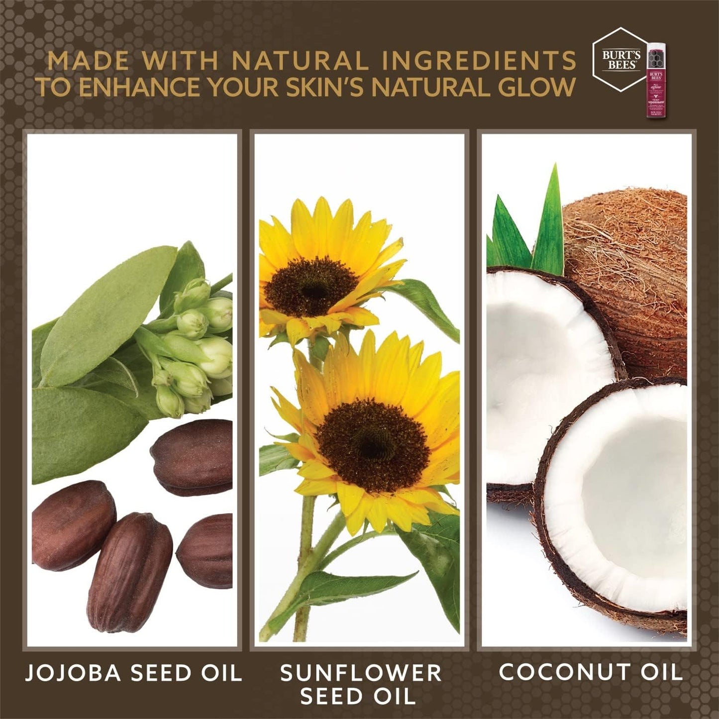 Burt's Bees 100% 天然全亮唇颊两用棒，苏伊士沙色，1 支，9.07 克