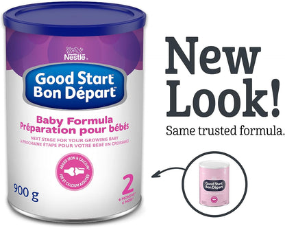 GOOD START PLUS 2 婴儿配方奶粉，适用于 6 个月以上的婴儿，添加铁和钙，含 DHA、益生菌和 2'-FL，1.02 千克 & START 2 婴儿配方奶粉，6 个月以上，900 克