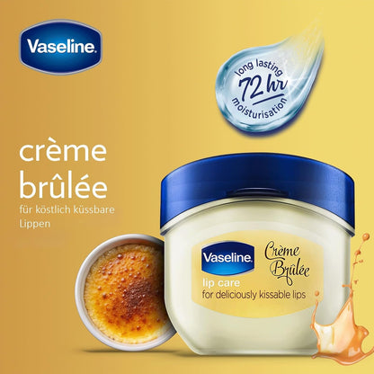 Vaseline® Lip Therapy® Crème Brulee Mini, Long-lasting moisturization, with a light scent of crème brulee
