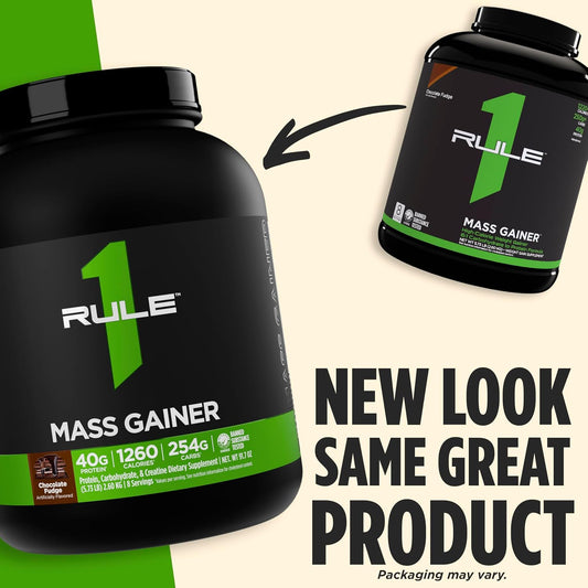 Rule 1 Mass Gainer 16 serv Strawberries & Crème 11.43 lbs