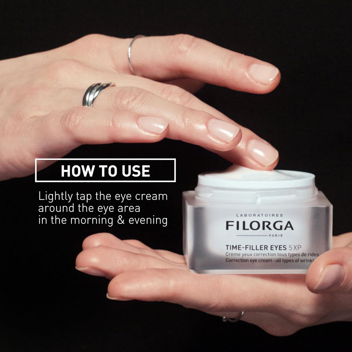Filorga Time-Filler 5XP Eye Cream - Anti Aging Eye Cream For Wrinkles Correction & Smooth Eye Contour - With Peptides & Hyaluronic Acids - 15ml