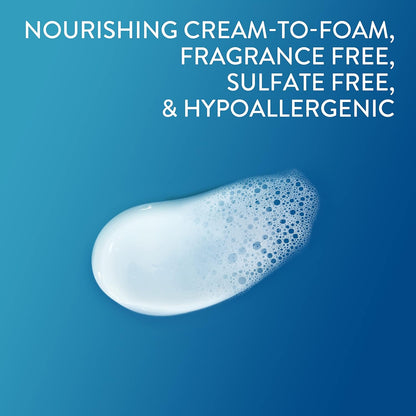 Cetaphil Optimal Hydration Daily Glow Cream for Sensitive, Dry and Dehydrated Skin & Cream to Foam Face Wash, Hydrating Foaming Cream Cleanser, For Normal to Dry