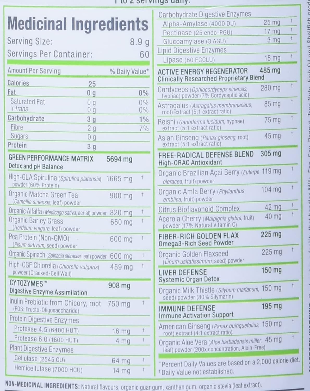 ALLMAX NUTRITION - CytoGreens - Superfood - Acai Berry Green Tea - 60 serving - 535g