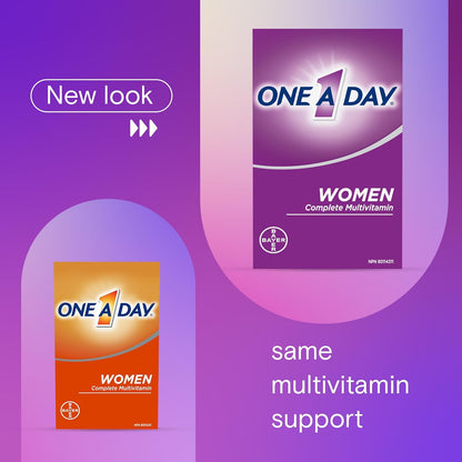 每日一片女性复合维生素 - 女性每日维生素 - 女士复合维生素，含维生素 A、维生素 C、维生素 D 和锌（用于免疫支持）、维生素 E、维生素 B12、生物素、钙、铁，90 片