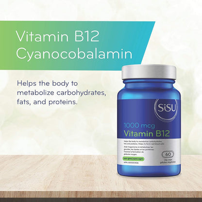 SISU B12 1000 微克氰钴胺素 60 VC