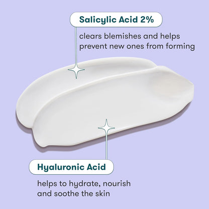 Proactiv 清洁祛痘保湿霜 - 温和日常面部保湿霜，男女适用 - 水杨酸祛痘霜，含透明质酸和维生素 E，3 盎司