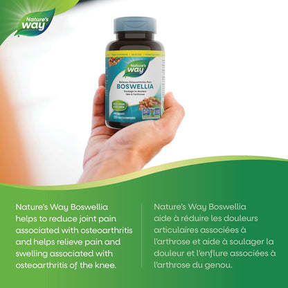 Nature's Way Boswellia, Helps Relieve Osteoarthritic Pain, 120 Vegetarian Tablets, Value Size