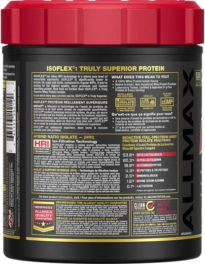 ALLMAX Nutrition - ISOFLEX - 100% Ultra-Pure Whey Protein Isolate - Chocolate - 1 Pound