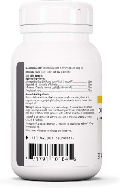 皮质醇管理器 - 综合治疗压力和睡眠支持补充剂套装 | 南非醉茄、木兰和 L-茶氨酸