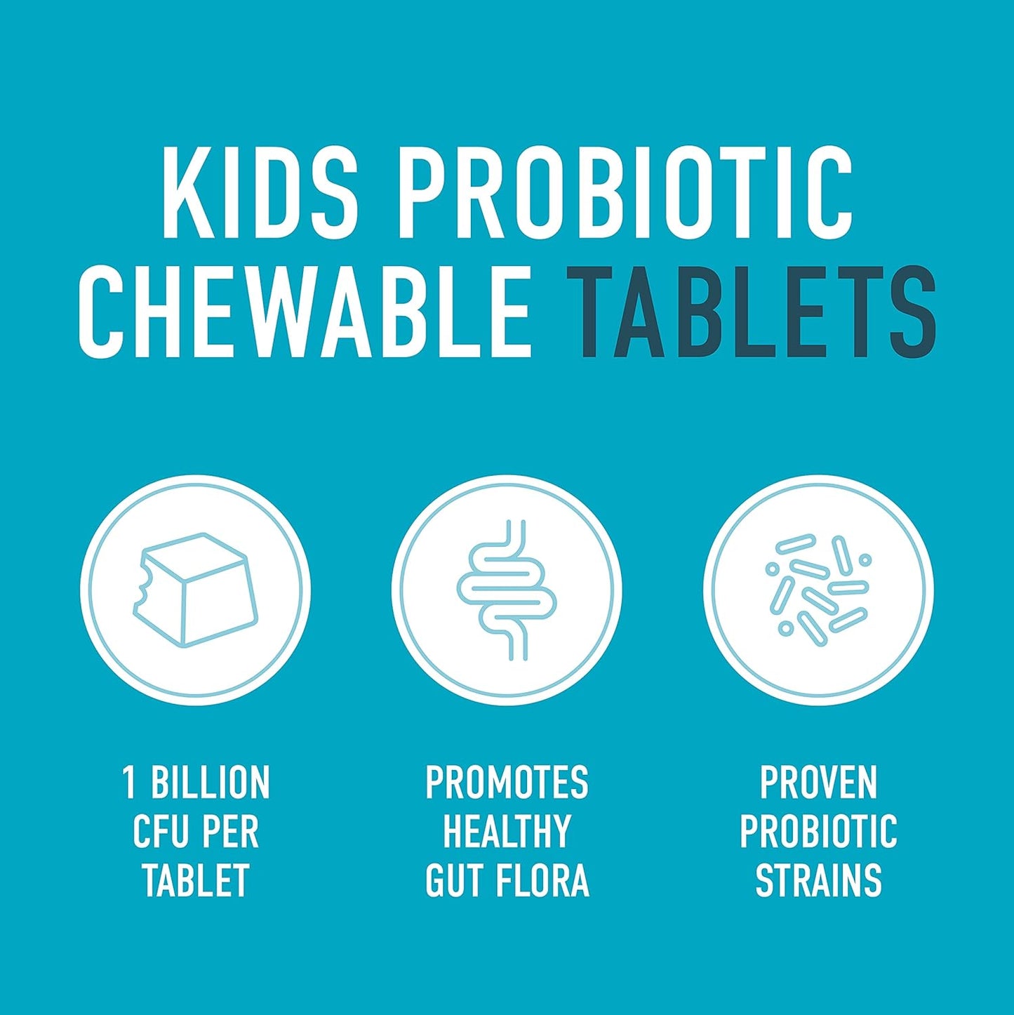 Organika 兒童益生菌咀嚼片 - 熱帶鳳梨口味 - 腸道健康與免疫支持 - 30 片