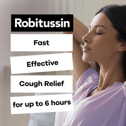 Robitussin Sugar-Free Cough Control Syrup, Alcohol-Free, Berry Flavour, 115 mL