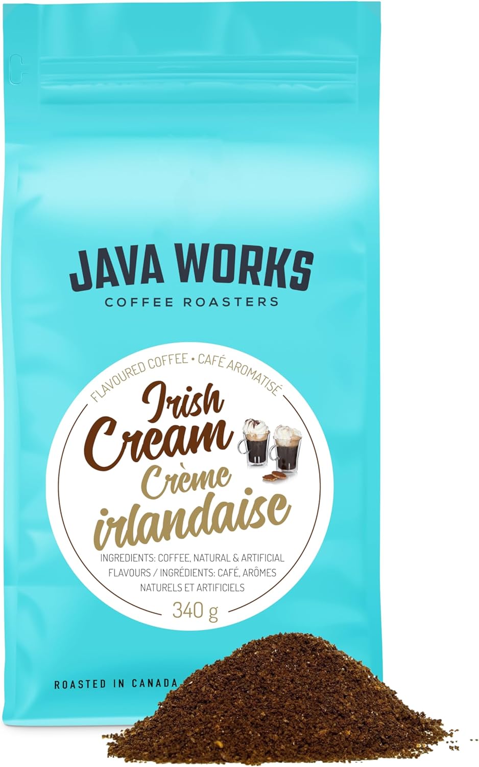 Java Works Coffee 愛爾蘭奶油咖啡粉 *研磨*，340 克
