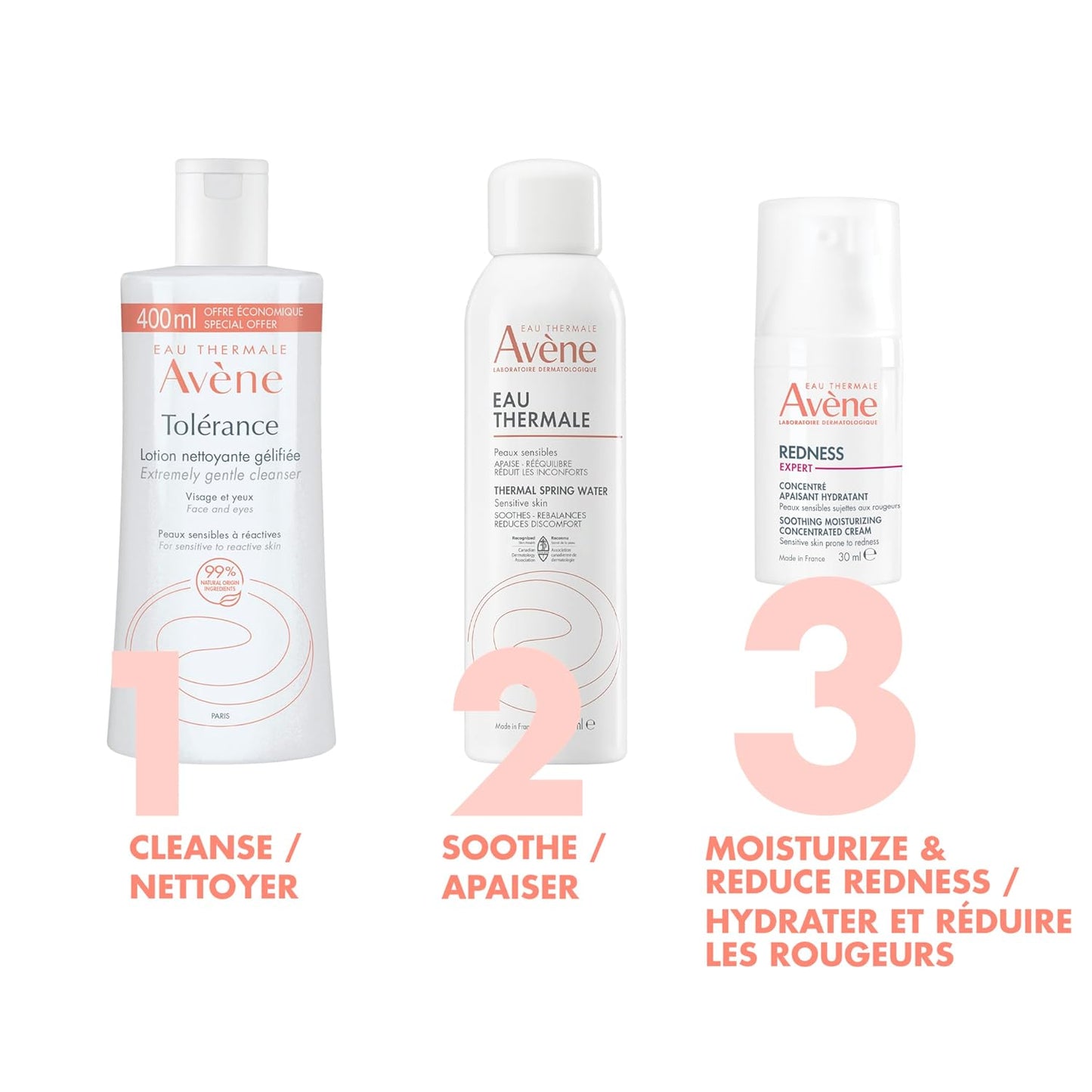 Eau Thermale Avène Redness Expert Soothing Moisturizing Concentrated Cream, Facial Redness Relief Cream - Skin Soothing and Moisturizing - Face Cream for Sensitive Skin, 30ml