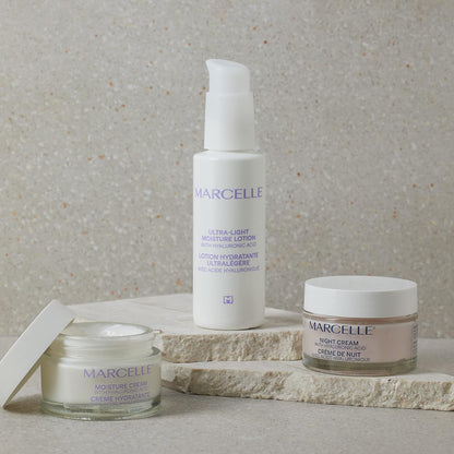 Marcelle Moisture Cream with Hyaluronic Acid, Vegan, Cruelty-Free, Clean Formula, Non-Comedogenic, Fragrance-Free, Paraben-Free, Mineral Oil-Free, Hypoallergenic, 50 mL