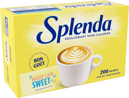 SPLENDA No Calorie Sweetener, 200 Count Packets