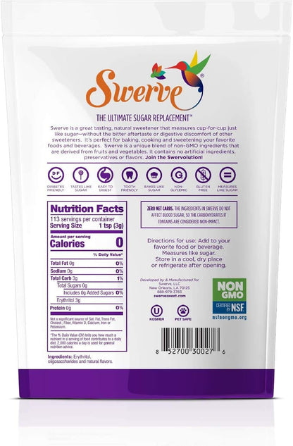 SWERVE Sweetener Bakers Bundle, Granular and Confectioners Combo Pack, 680 Grams