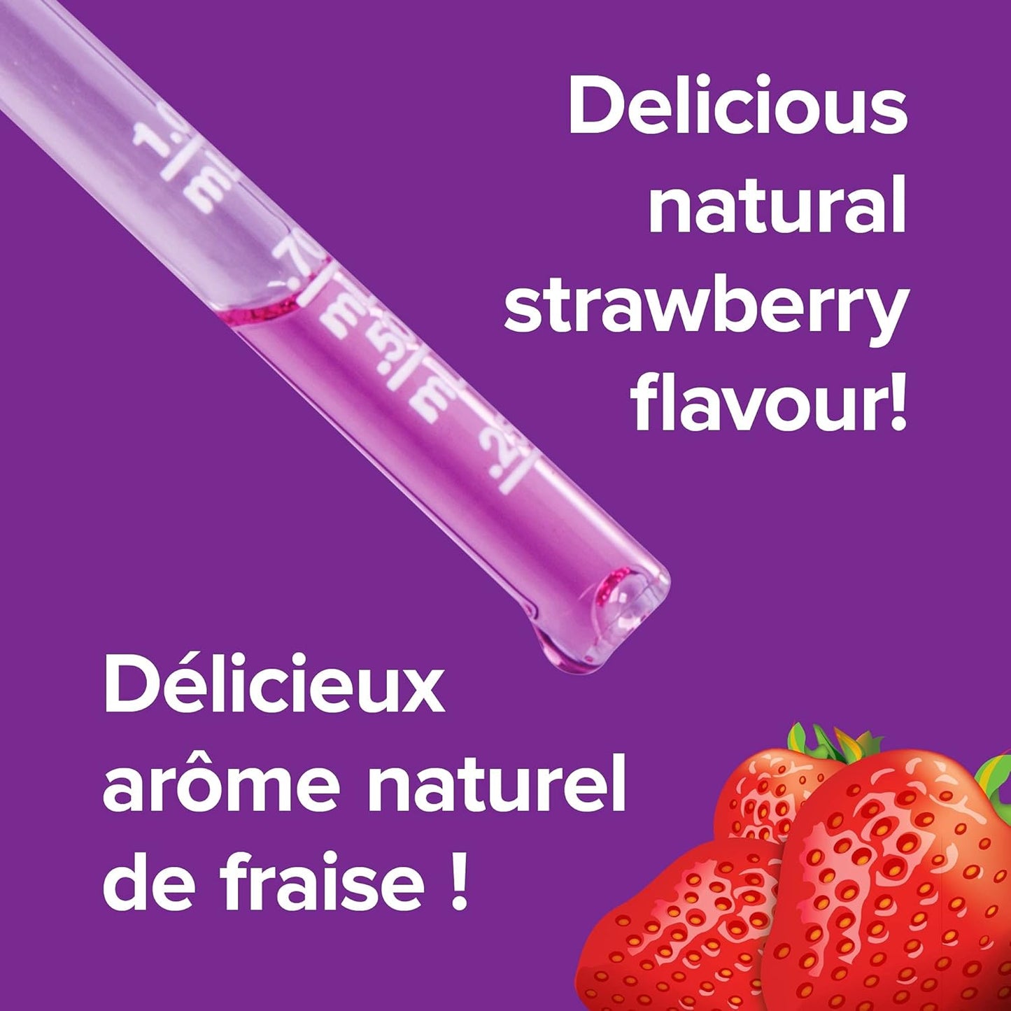 Webber Naturals Melatonin 5 mg Extra Strength Liquid, 100 mL, Strawberry Flavour, For Sleep Support, Vegan