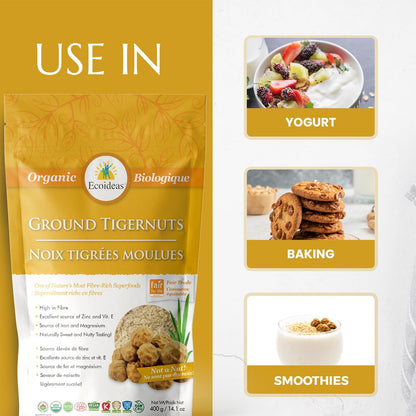 Ecoideas 有機虎堅果，石磨，400公克