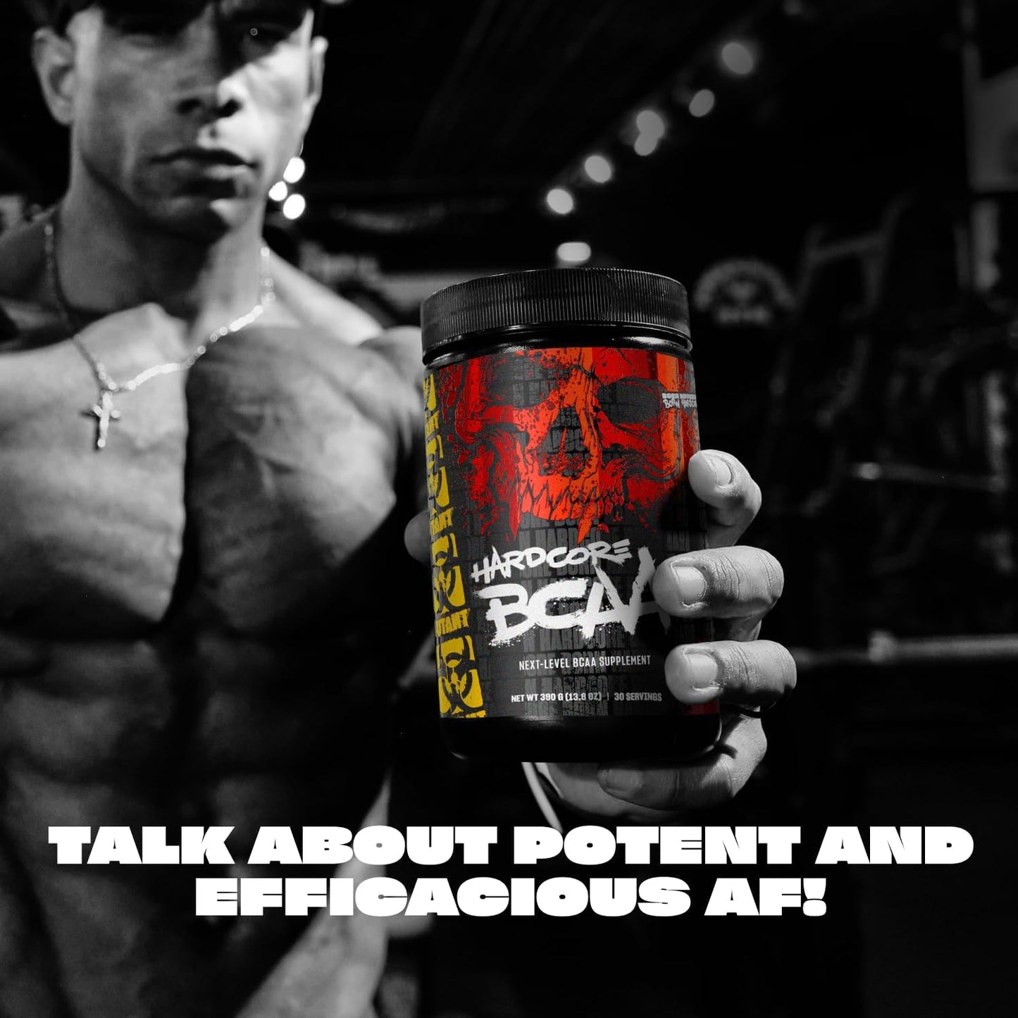 MUTANT HARDCORE BCAA - 運動前、運動中或運動後 - BCAA 更高等級的支鏈胺基酸補充劑 - 補水 + 恢復 - 30 份 - 桃色