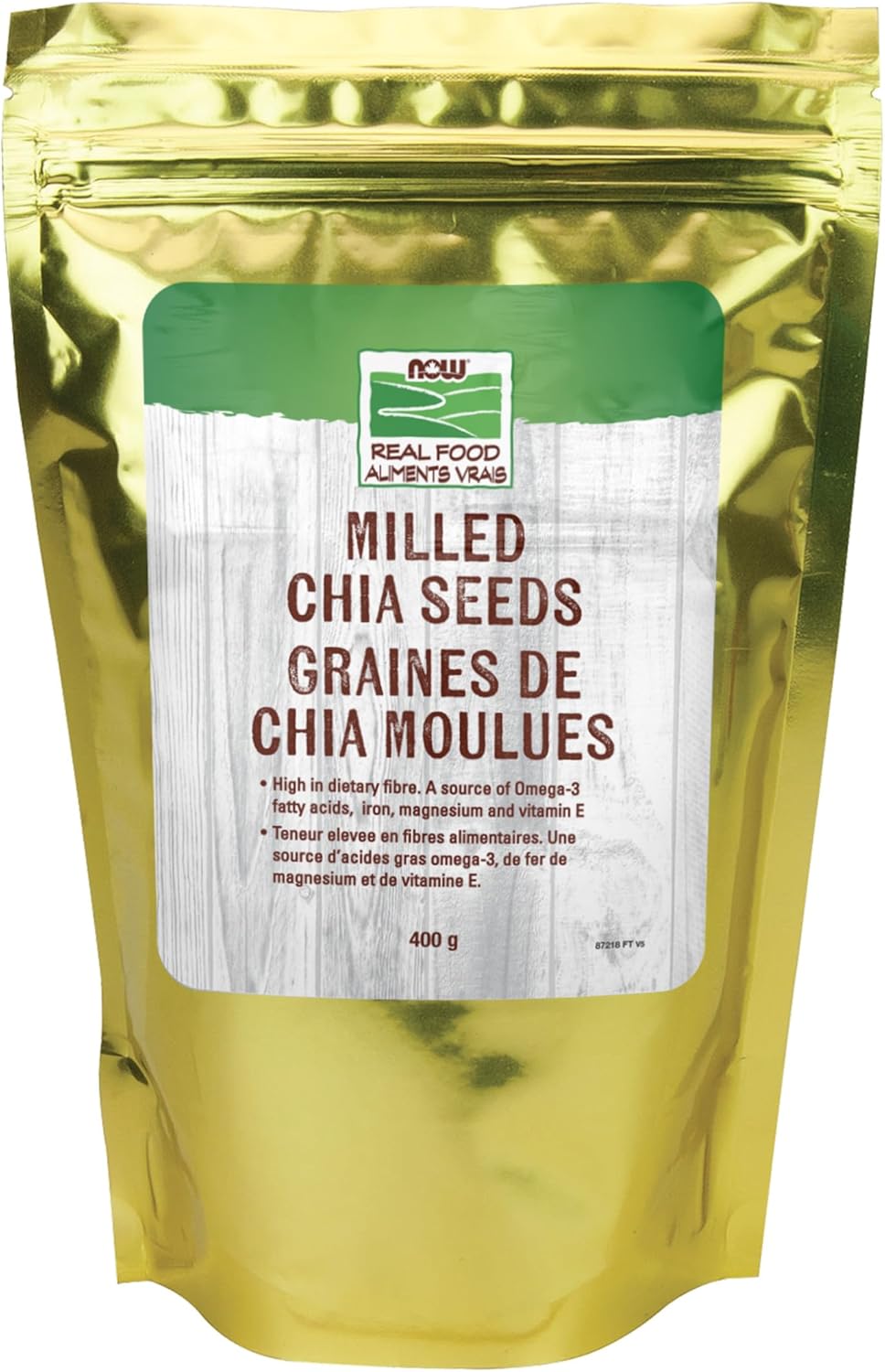 NOW Real Food 磨碎奇亞籽，400克