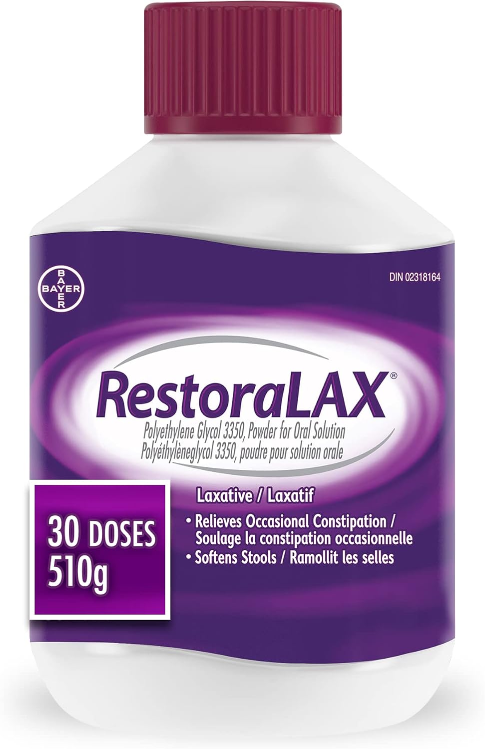 RestoraLAX Powder Laxative, Effective Relief, No Taste, No Grit & Powder Laxative, Effective Relief, No Taste