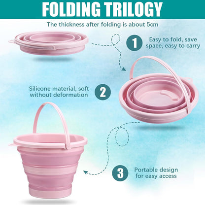 Anglechic 2 件可重复使用呕吐桶，含 20 片吸水垫，3 升呕吐桶，可折叠呕吐桶，用于缓解孕吐、孕吐、汽车、飞机旅行晕车等症状